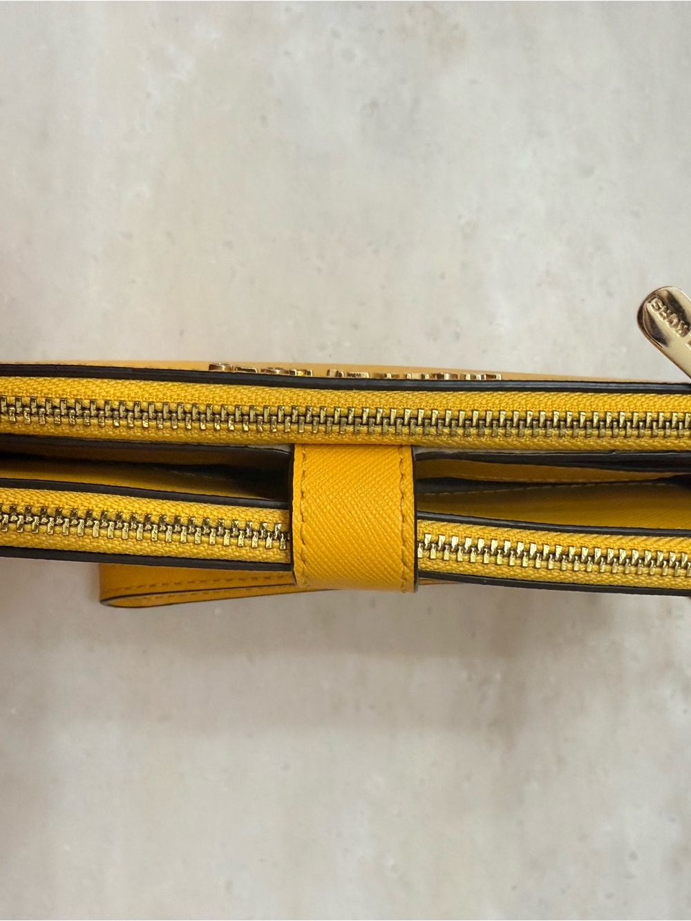 Michael Kors Yellow Leather Wristlet - Picture 7 of 9